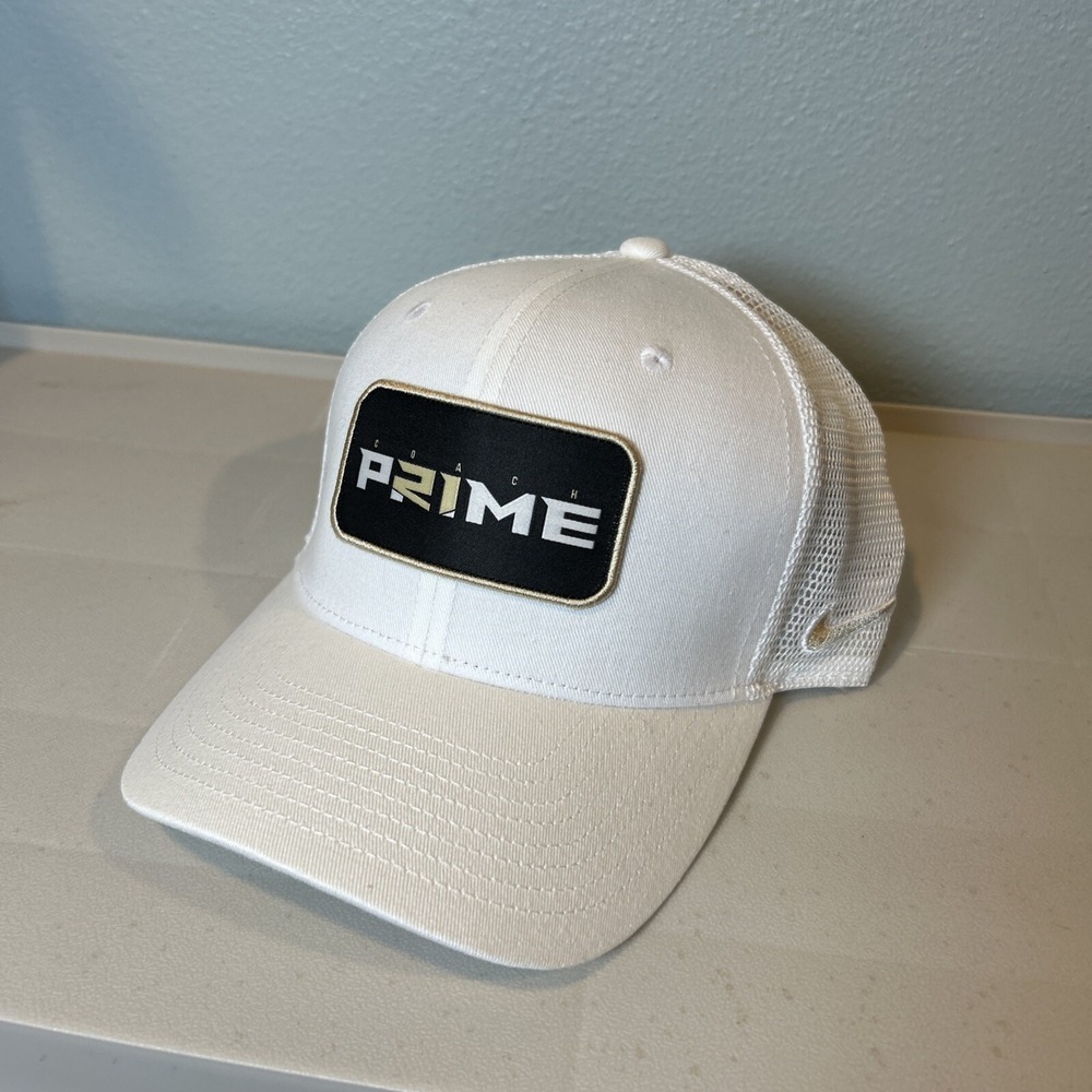 Nike Coach Prime Trucker Sideline Hat Classic 99 Cap Colorado Buffaloes White